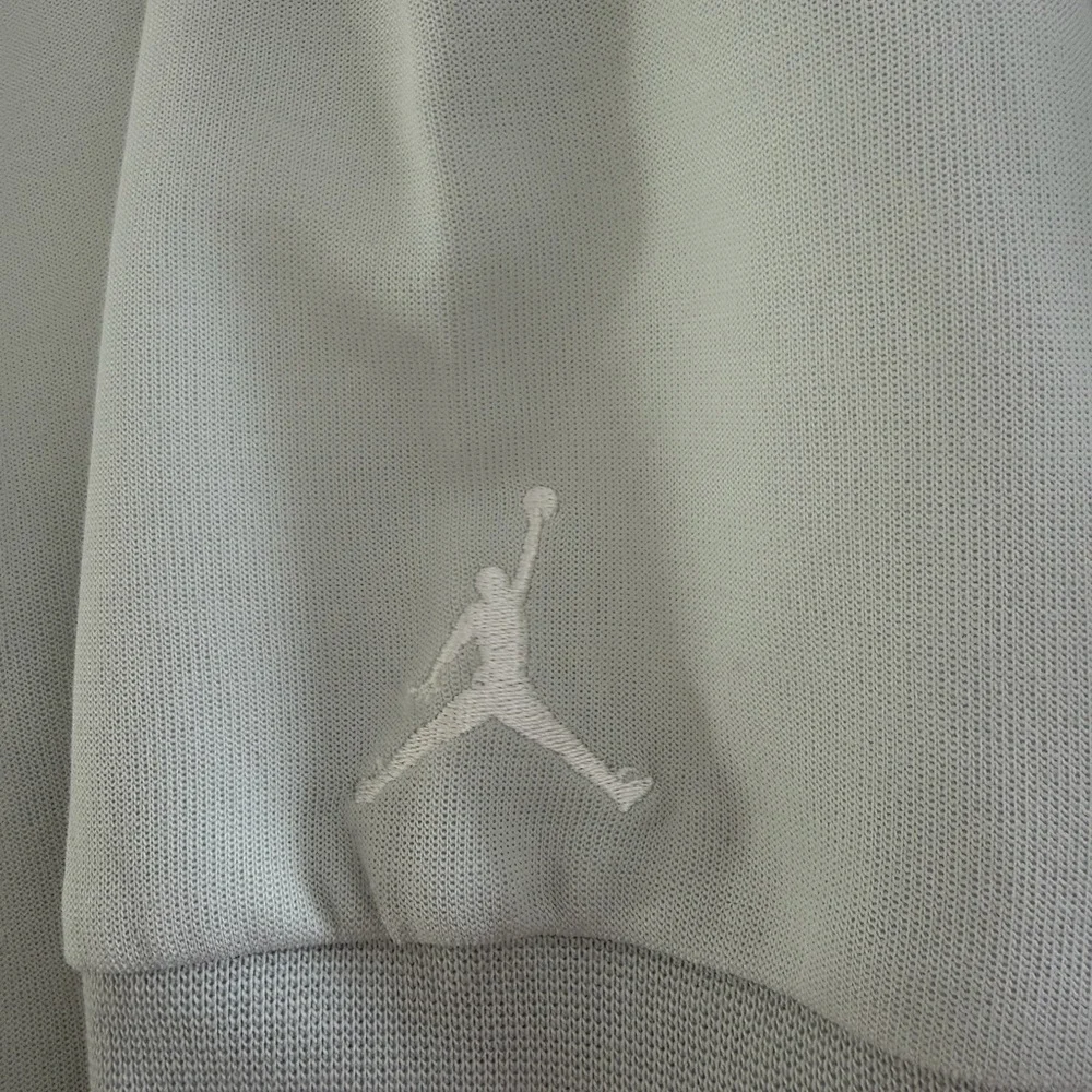 Jordan Men's Light Blue and White Quarter-Zip Pullover Sweatshirt